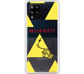 Funda original compatible con Samsung A42 5G - Hello Kitty triangulos amarillos