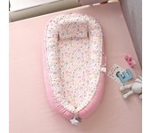 MOV Almohada para bebé con diseño de panal, transpirable, plegable, lavable, portátil, para cama de bebé, relajante, biónica, colchón de viaje