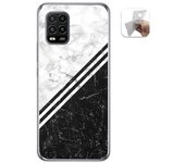 Tumundosmartphone Funda Gel Tpu para Xiaomi Mi 10 Lite diseño Mármol 01 Dibujos