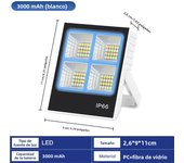 Nueva recargable Luz de inundación solar al aire libre portátil LED reflector proyector recargable proyector lámpara de construcción