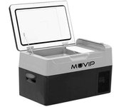 Muvip nevera de compresor portatil 20 litros 50w - asas de transporte - compresor silencioso - color negro