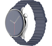 Magnetic loop For Samsung Galaxy watch 6 5 4 Classic 20MM 22mm Silicone bracelet Amazfit Bip 5/3 pro/Balance/GTS/GTR 4-3 strap