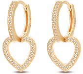 Pendientes de Ar de Plata de Ley 2023 100% para Mujer, Aretés de circuito cúbica de Gold Rose, joyería elegant para regalo de cumpleaños, 925