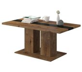 Mesa de café Tucson 147 , Muebles ES, Aglomerado laminado, Negro, 110 x 60 x 53cm