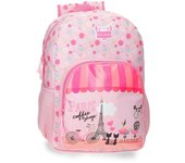 Roll Road Mochila escolar de 30 cm x 40 cm x 13 cm fabricada en Poliéster. Rosa
