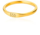 Anillo digital simple para hombres y mujeres, anillo de acero inoxidable 111 999, anillo digital de ángel