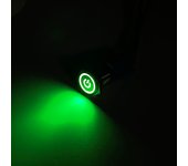 19mm Copper Shell Push Button Switch Waterproof Metal Button Switch LED Light Momentary Latching Car Engine Power Switch