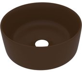 vidaXL Lavabo de Lujo Redondo Cerámica Mate 40x15 cm Tocador Vasija Color matte light blue,  matte dark blue,  matte white y mas