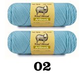 2pcs X100g Wool Yarn Crochet Knitted Yarn for Sale Tricot Yarn for Knitting Cardigan Wol Blends