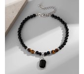 Salircon Acrylic Glass Beads Adjustable Anklet Chain Decoration Trendy Classic Anklets for Men Summer Beach Jewelry Accessories