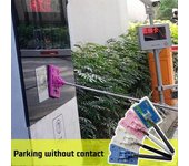 Telescopic Rod Card Holder Toll Swiping Stick Parking Through Rod Car Tools