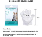 Pet cleaning supplies disposable gloves cat and dog bath cleaning   wet wipes gloves deodorizing Grooming Gloves for Daily Care