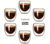 Double Wall Glass Cup Heat Insulation Transparent Handmade Tea Drink Cups MINI Whisky glasses Espresso Coffee Mug