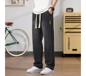 Spring Autumn Hot Sale Men's Stylish Sports Casual Denim Pants Baggy Wide Leg Streetwear Trousers Classic Elastic Waist Jeans