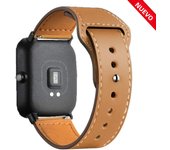 20mm 22mm Leather Strap for Samsung Galaxy Watch 7/6/5/4 40 44mm Amazfit Bip 5/Bip 3 pro/GTS/GTR 4 Bracelet Xiaomi Redmi strap
