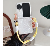 Korean Luxury Shell Pattern Colorful Portable Rope Case for OPPO Find N2 FLIP Findn2 Flip Find N3 Flip  Find N3Flip Back Cover