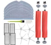 Juego de accesorios para aspiradora de 14 piezas para S7 S7+ S7 Plus S7 Maxv S7 Maxv Ultra S7 Pro Ultra Robot Aspirador Repuestos, 2 cepillos principales, 4 cepillos laterales, 4 cepillos F