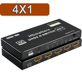 HDMI Switch 4K with Audio 4K 60Hz HDMI 2.0 Switch 5 in 1 out HDMI 4 in 1 out HDMI HDR Switcher audio extractor for PS5 PS4 Xbox