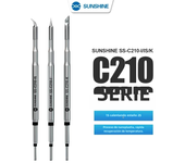 SUNSHINE C210 Series Integrated Soldering Iron Tips and Heating Core Efficient Heat Conduction Temperature Recovery for S210