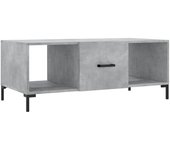 vidaXL Mesa de centro madera contrachapada 102x50x40 cm Blanco, Negro, Blanco brillante Mesita de Salón o Comedor o Auxiliar Mesa de Café Meuble Salón
