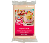 Funcakes Fondant Beige Natural 250g - Ideal para Decorar Tartas, Cupcakes y Galletas