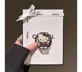 Cute Sanrio Hello Kitty For Magsafe Magnetic Leopard Print Phone Griptok Stand For iPhone Foldable Wireless Charging Case Holder