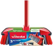 Set antichoque 3 en 1, escoba multiusos con palo | Vileda 77639