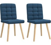 vidaXL Sillas de comedor 2 unidades en color Lino/Gris nube/Crema y más | cómodas modernas ergonómicas para comedor cocina salón hogar