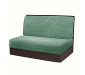 2pcs/Set Water Resistant Leaf Texture Jacquard Stretch RV Dinette Cushions Cover Spandex Soft RV Camper Car Bench Seats Covers