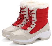 Ankel Boots for Women Winter Outdoor Warm Snow Boots Chunky Platform Waterproof Non-slip Warm Shoes Woman Boots Plus Size Casual
