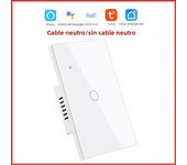 Tuya Smart Switches US Neutral Wire/No Neutral Wire Required 1/2/3/4 Gang Light WiFi Touch Switch Work with Alexa Google Home
