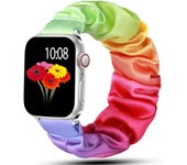 Scrunchie Strap For Apple Watch Band 8 Ultra 49mm 44mm 40mm 42mm 38mm 45mm 41mm Nylon Solo Loop Bracelet IWatch 8 7 SE 6 5 4 3 2