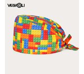 gorro clínicos Cartoon Printing Scrubs Caps Surgery Hat Men Nurse scrubs cap Pet clinic Work hat medical scrub hats