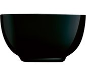 Luminarc - Cuenco de Vidrio Extra Resistente para Servir - Diwali Noir 14,5cm