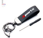 For YAMAHA XSR700 XSR 700 XSR900 XSR 900 XSR125 155 Fantastic Skin feel leather metal keychain