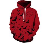 Popular Anime Naruto Akatsuki Itachi 3D Digital Printing Pullover Sweatshirt Hoodie Men's And Women's Fashion
