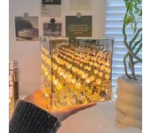 Creative Diy Tulip Flower Sea Cube Three-Dimensional Small Night Lamp Material Package for Girlfriend Couple Girlfriends