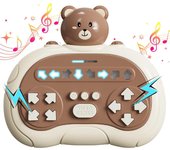 Máquina de juego de burbujas de empuje rápido, juego para la punta de los hechos, juego de rompecabezas portáthil, juego Glow Pop, juego para aliviar El estres, 4 Modos, 3 años, Niños, Niños, Adultos, fiestas, Navidad