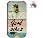 Tumundosmartphone Funda Gel Tpu para Ulefone Armor X7 / X7 Pro diseño Madera 01 Dibujos