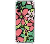 Funda Silicona Antigolpes para Samsung Galaxy M13 4G diseño Flores 02 Dibujos