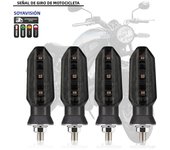 For Honda Yamaha Suzuki Motorcycle LED Turn Signal Lights Amber Flashing Light Blinker Turn Signal Lamp 12V Indicator Lamp Parts
