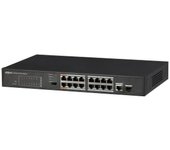 (DH-PFS3117-16ET-135) DAHUA SWITCH POE 16 PUERTOS + 1 PUERTO GIGABIT