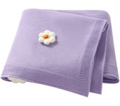 Baby Blanket Knit Newborn Boy Girl Bedding Quilt 100*80CM Infant Stroller Swaddle Wrap Super Soft Fashion Cute 3D Flowers Plaid