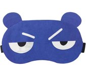 Bonitas máscaras para dormir, suaves máscaras para dormir con dibujos animados, transpirables, para niños y adultos, universales Y6-BQYZ (azul oscuro)