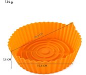 23cm Airfryer Baking Paper Silicone BBQ Basket Mat Reusable Oven Baking pizza Tray Nonstick pot Liner Replacement Grill Pan