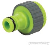 Silverline Conector Engomado Universal para Grifo Macho 1/2'' - 3/4''