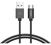 KSIX BCL201ACN Negro / Cable de carga y datos USB-A a USB-C / 60W / 2m