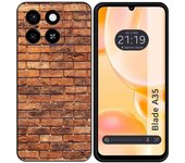 Tumundosmartphone Funda Silicona para Zte Blade A35 / A55 diseño Ladrillo 04 Dibujos