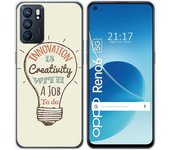 Funda Silicona para Oppo Reno 6 5G diseño Creativity Dibujos