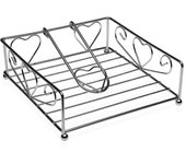 Versa Guggen Servilletero, moderno, Medidas (Al x L x An) 30 x 4,3 x 30 cm, , Color Cromado